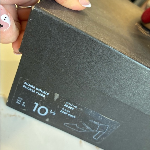 J.Crew Marta double-strap pumps in moire silk size 10.5 - Picture 5 of 5